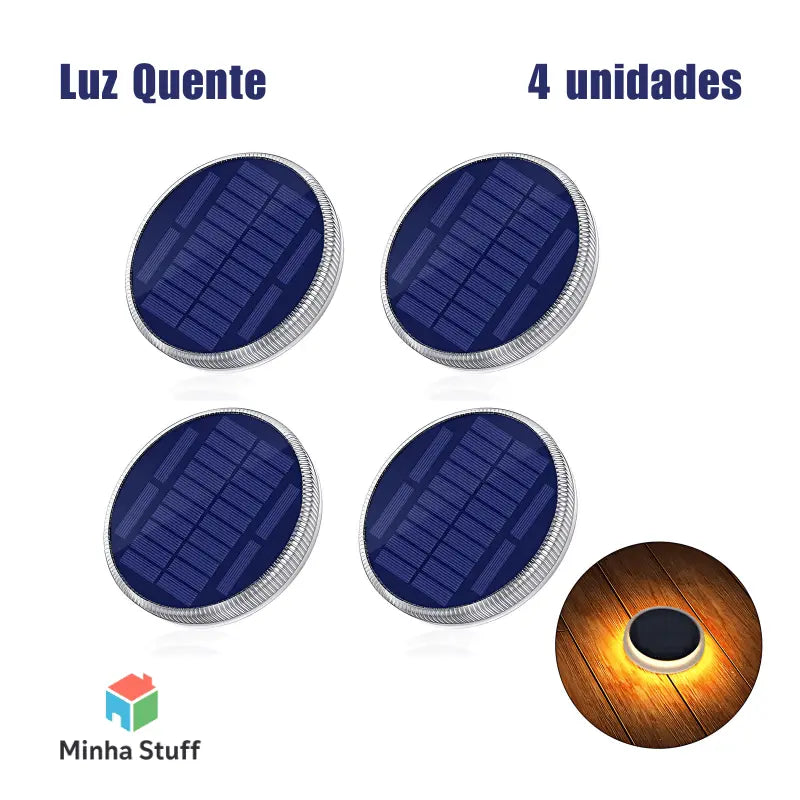 Kit de 4 Luminárias Solares GroundLight - STUFF